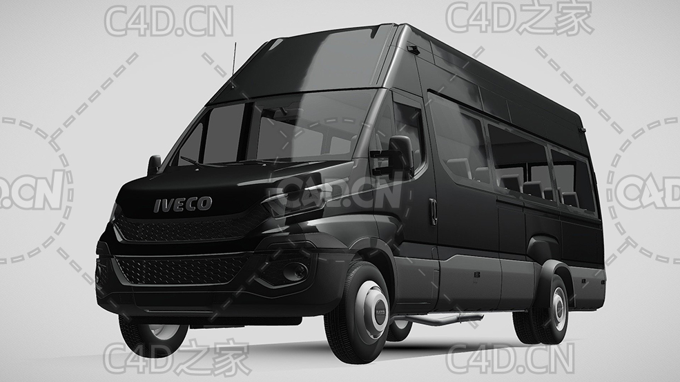 依维柯商务车客车商用车2014-2016款小巴汽车C4D汽车模型下载 - C4D之家 - 348.jpg