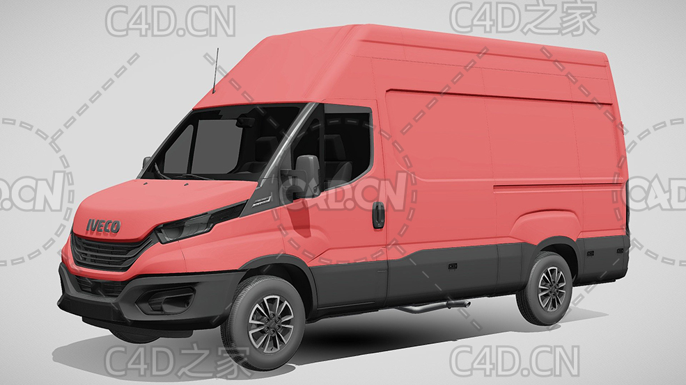 依维柯封闭式面包车货车2022款l3h3C4D汽车模型下载 - C4D之家 - 354.jpg