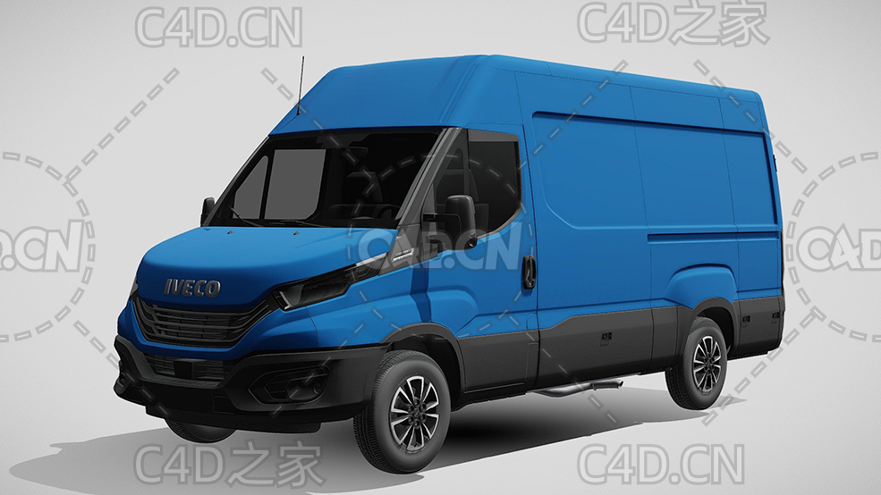 依维柯封闭式面包车货车2022款l3h2C4D汽车模型下载 - C4D之家 - 353.jpg