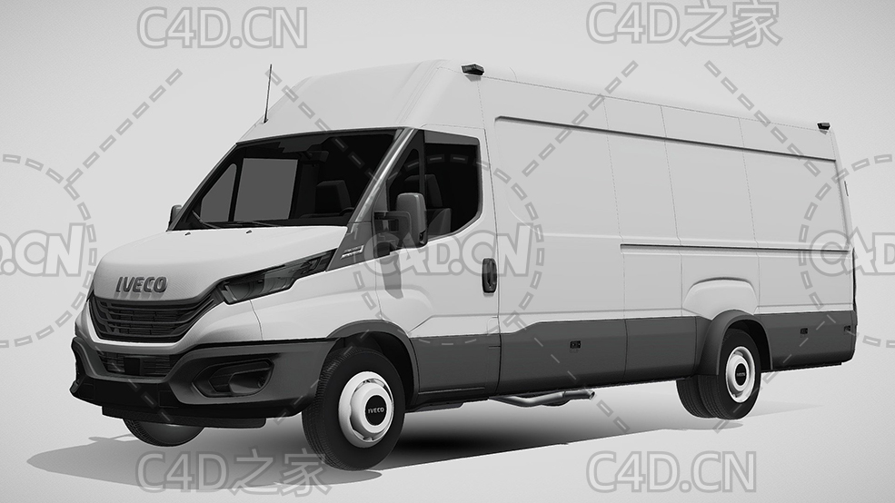 依维柯封闭式面包车货车2022款l5h2C4D汽车模型下载 - C4D之家 - 357.jpg