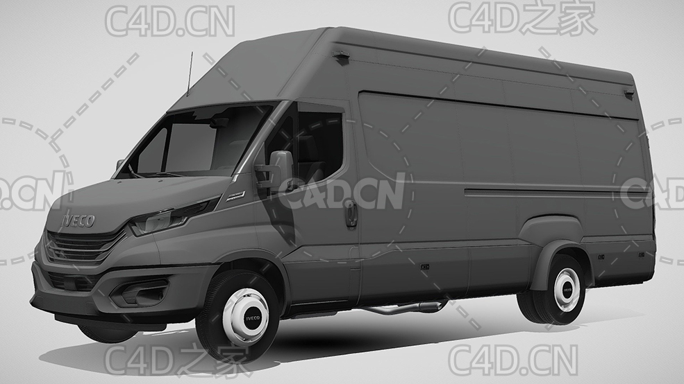依维柯封闭式面包车货车2022款l4h3C4D汽车模型下载 - C4D之家 - 356.jpg
