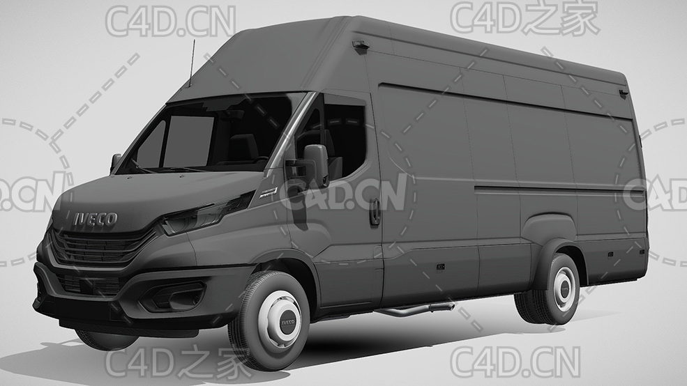 依维柯封闭式面包车货车2022款l5h3C4D汽车模型下载 - C4D之家 - 358.jpg