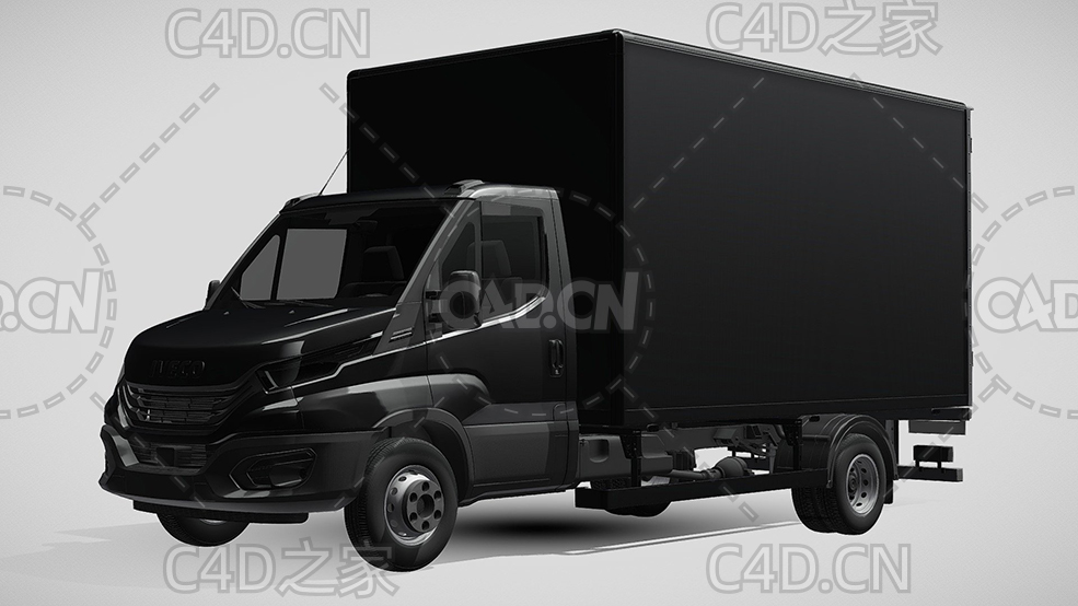 依维柯货车运输车封闭式运输车辆2022款C4D汽车模型下载 - C4D之家 - 365.jpg