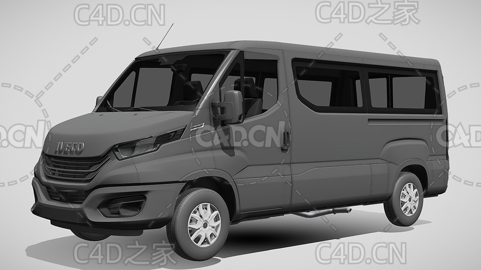 依维柯面包车2022款C4D汽车模型下载 - C4D之家 - 364.jpg