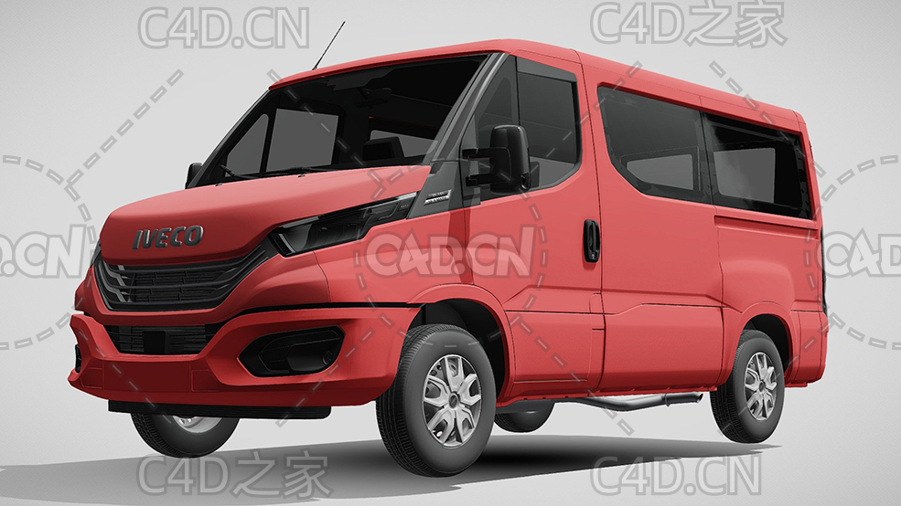 依维柯面包车商务车2022款C4D汽车模型下载 - C4D之家 - 363.jpg