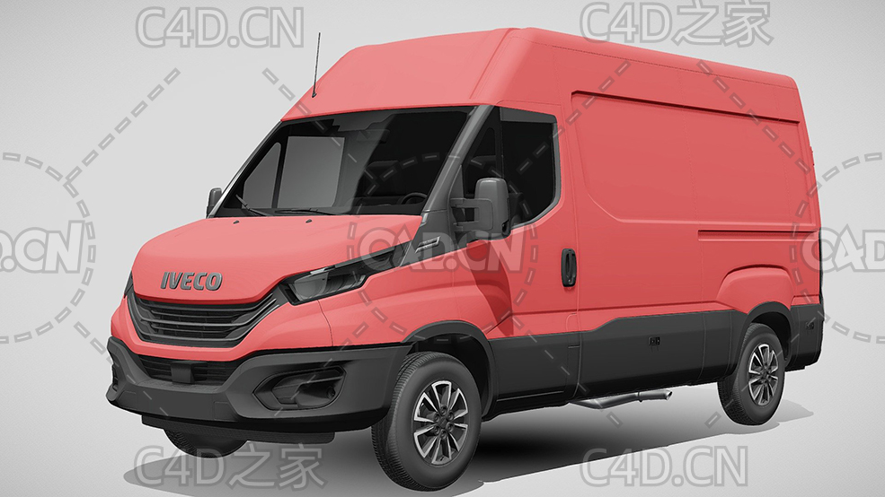 依维柯封闭式面包车货车2022款C4D汽车模型下载 - C4D之家 - 361.jpg
