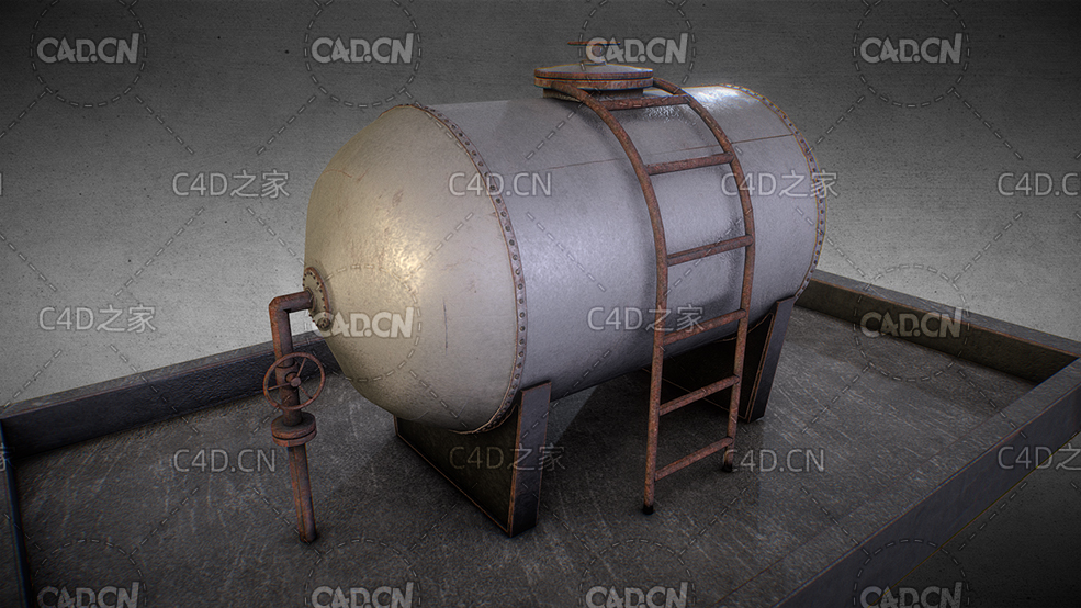 生锈的金属油罐模型tank - C4D之家 - 84.jpg