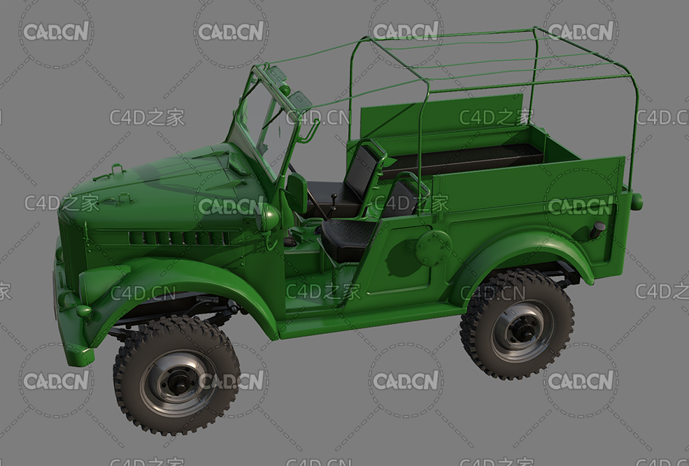 复古敞篷越野汽车模型 - C4D之家 - 93.jpg