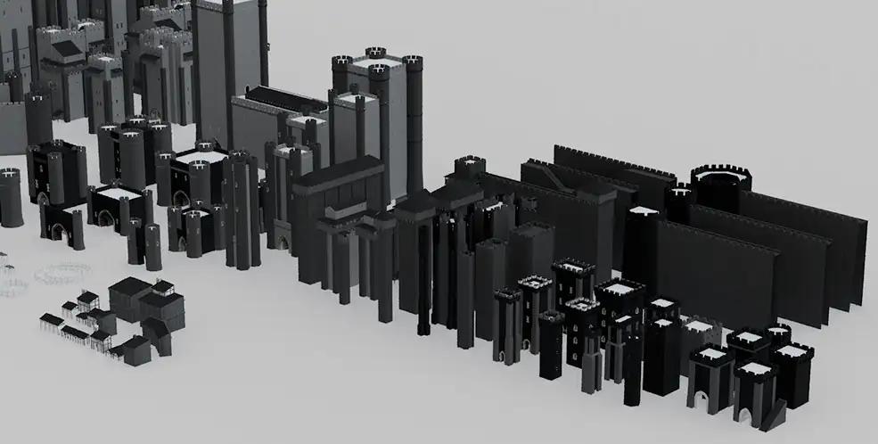 中世纪城堡建筑模型Medieval buildings - C4D之家 - cinema4d_-2022-07-02-18.36.44.jpg