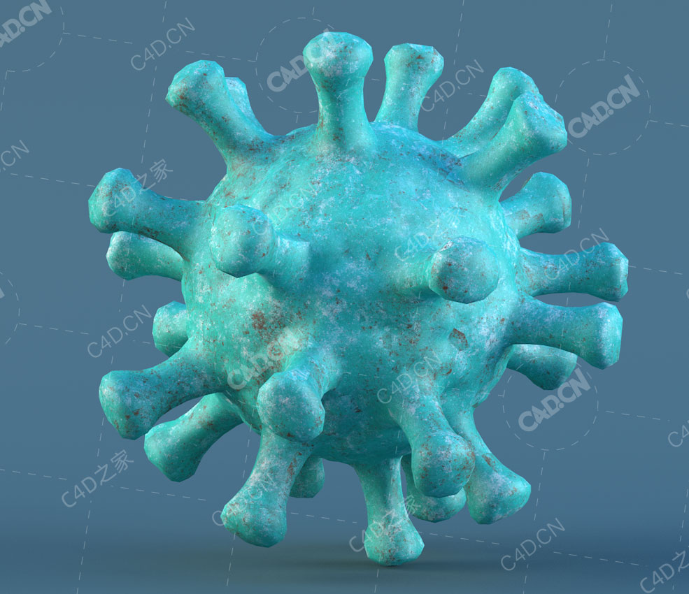 冠状病毒模型virus-particle