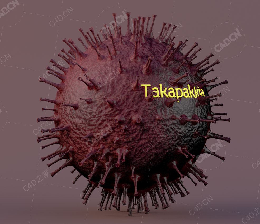 新型冠状病毒毒株刺球模型corona-virus-covid-19