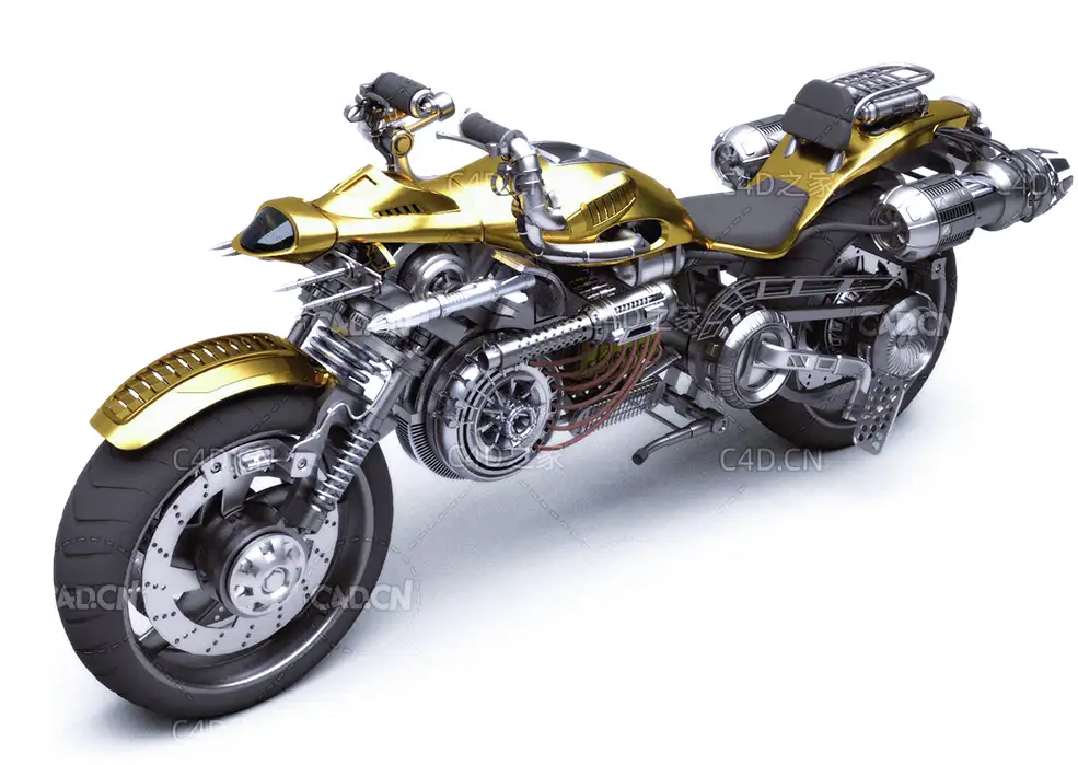 概念火箭摩托车模型rocket-bike