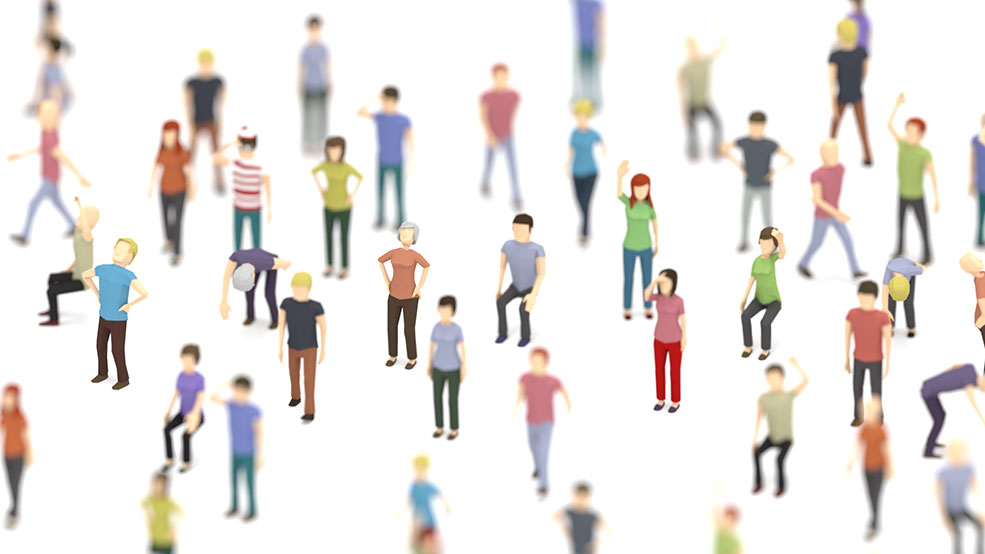 10个低面多边形男女姿势人物模型合集Posed Background Characters - C4D之家 - Preview.jpg