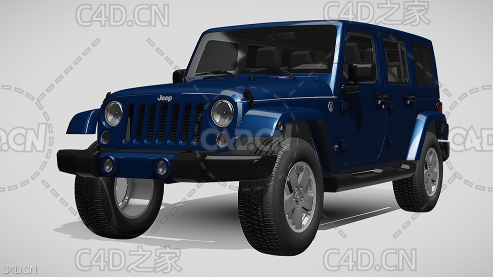 吉普JEEP牧马人硬派越野汽车2012款C4D汽车模型下载 - C4D之家 - 370.jpg