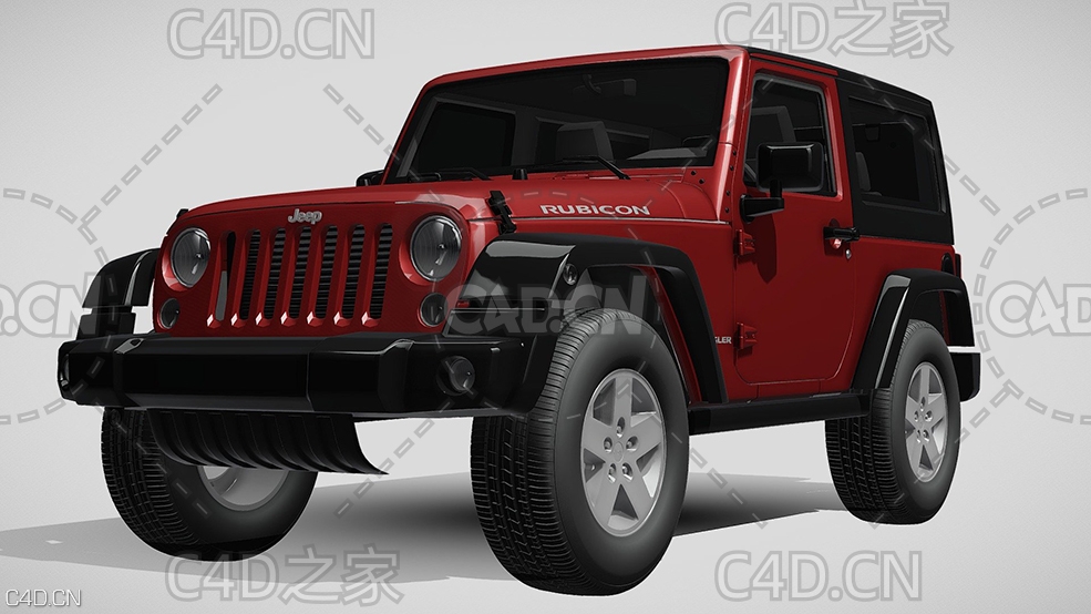 吉普JEEP牧马人卢比肯/罗宾汉rubicon汽车2012款C4D汽车模型下载 - C4D之家 - 372.jpg