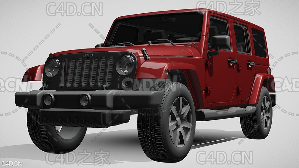 吉普JEEP牧马人无限高地版2014款C4D汽车模型下载 - C4D之家 - 377.jpg