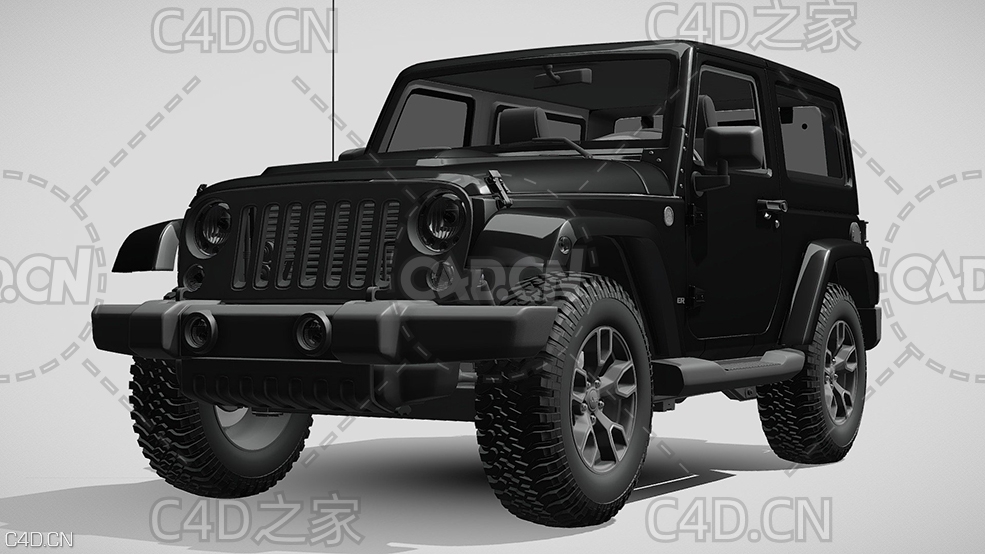 吉普JEEP牧马人大烟山硬派越野汽车2017款C4D汽车模型下载 - C4D之家 - 374.jpg
