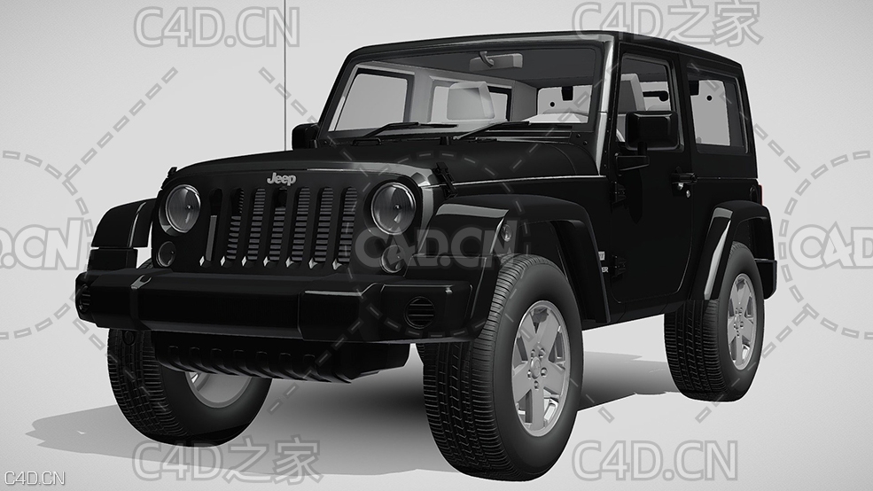 吉普JEEP牧马人英国运动硬派越野汽车2008款C4D汽车模型下载 - C4D之家 - 375.jpg