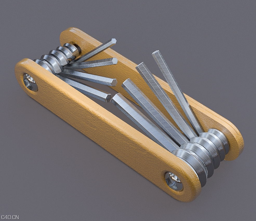 内六角扳手C4D模型 Allen-Wrenches - C4D之家 - 01.jpg