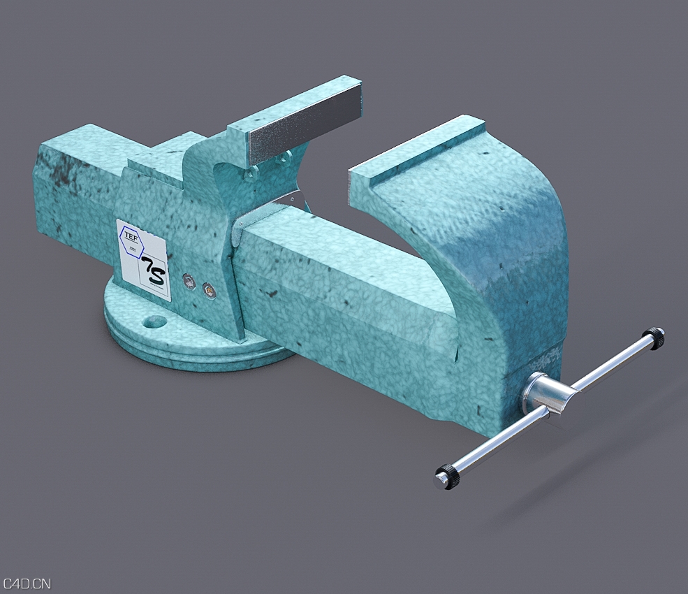 台虎钳C4D模型 Bench-Vice - C4D之家 - 04.jpg