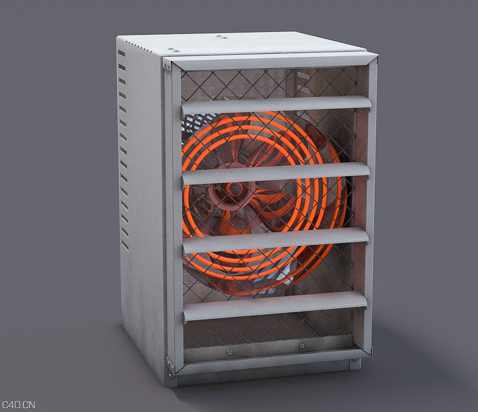 车库加热器C4D模型 Garage-Heater - C4D之家 - 10.jpg