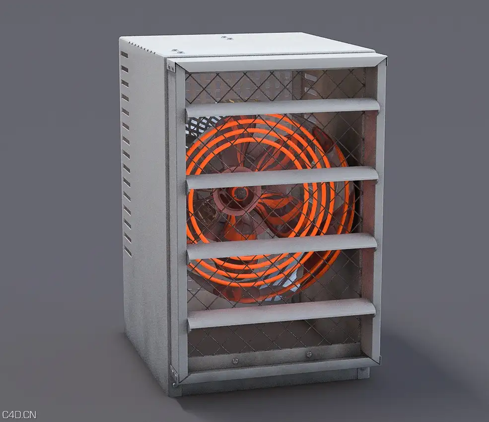 车库加热器C4D模型 Garage-Heater - C4D之家 - 10.jpg