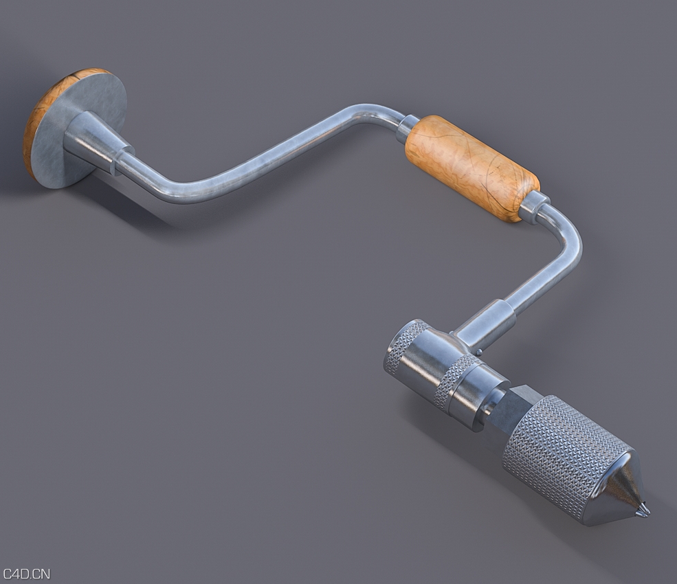 手扳钻手摇钻C4D模型 Hand-Brace-Drill - C4D之家 - 13.jpg