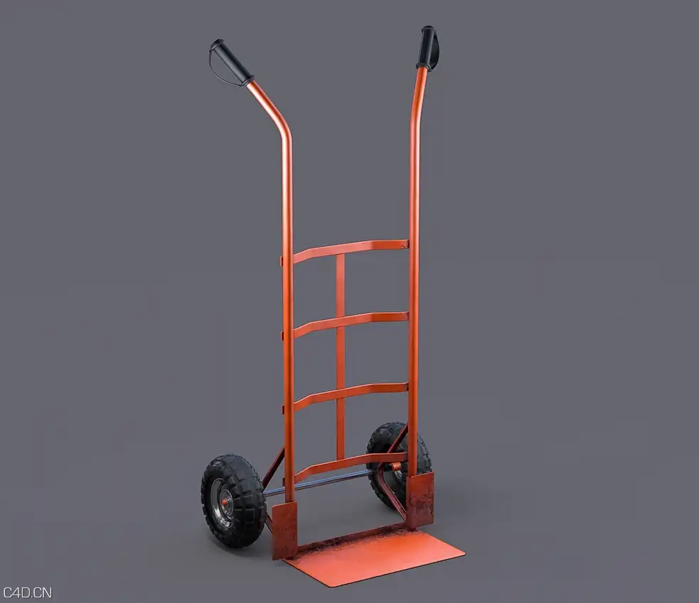 两轮装载车C4D模型 Loading-Cart