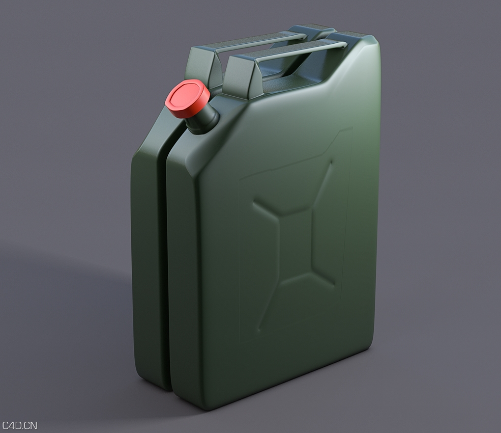 油桶C4D模型 Jerry-Can