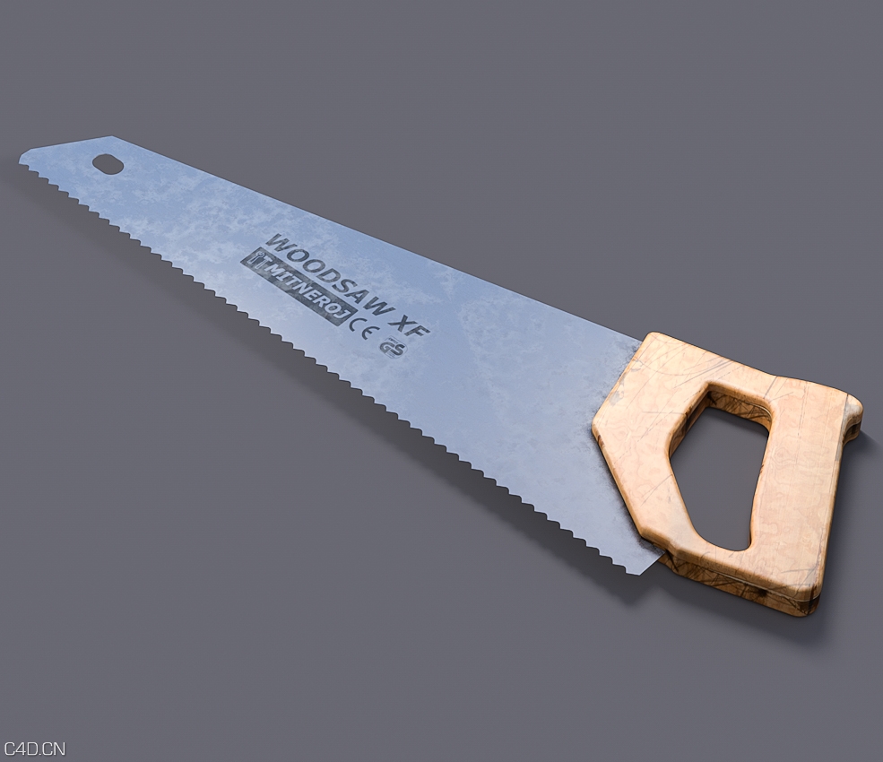 手锯C4D模型 Hand-Saw