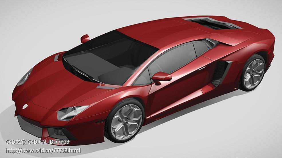 兰博基尼aventador美国规格超跑汽车两门跑车C4D汽车模型下载 - C4D之家 - 392.jpg