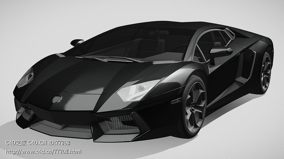 兰博基尼aventador超跑汽车两门跑车C4D汽车模型下载 - C4D之家 - 390.jpg