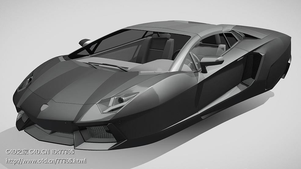 兰博基尼aventador飞行超跑汽车两门跑车C4D汽车模型下载 - C4D之家 - 389.jpg