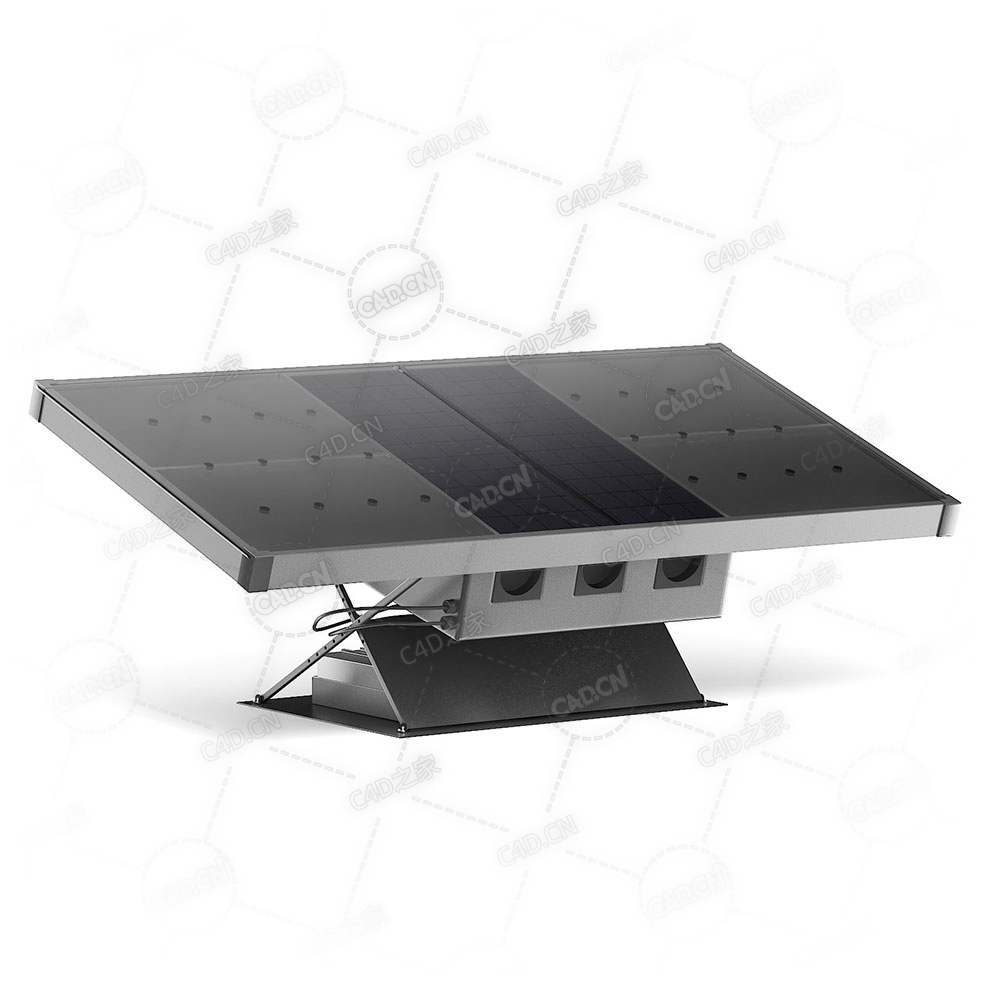 太阳能电池板C4D模型下载solar_panel