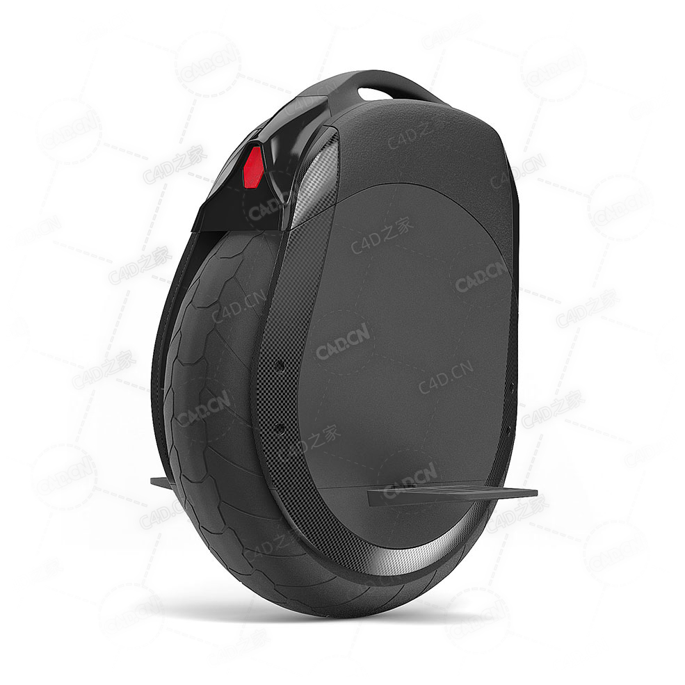 单轮车C4D模型下载onewheel