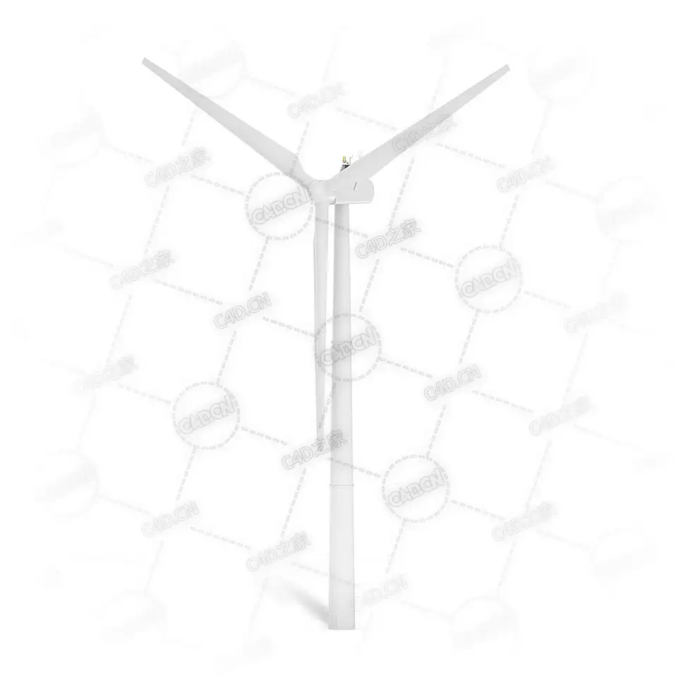 风力发电风扇风力涡轮机C4D模型下载wind_turbine
