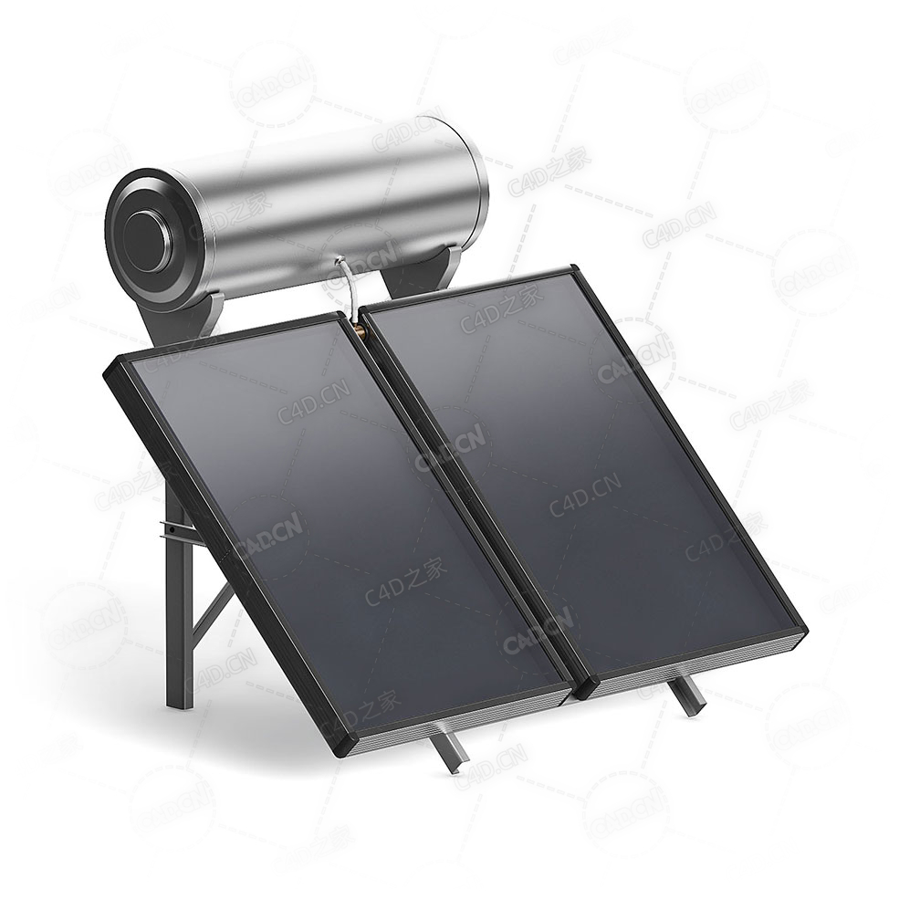 太阳能加热板太阳能热水器C4D模型下载solar_heating_panel - C4D之家 - 29.jpg