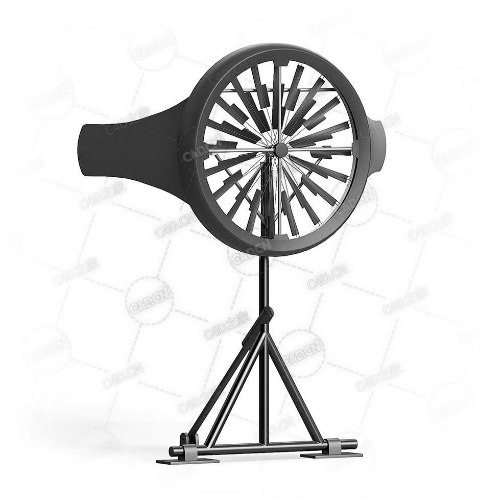小型风力涡轮机电扇C4D模型下载small_wind_turbine - C4D之家 - 27.jpg