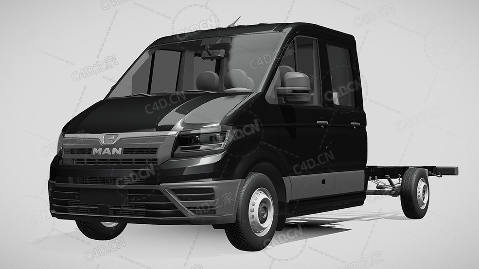德国曼卡车平板车牵引车2017款C4D汽车模型下载 - C4D之家 - 407.jpg