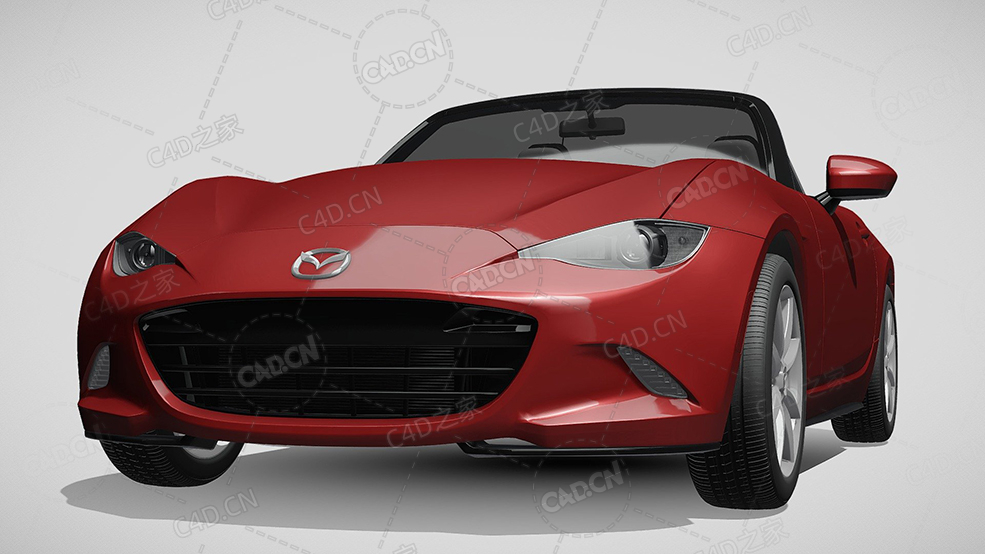 马自达mx5-nd敞篷跑车2016款C4D汽车模型下载 - C4D之家 - 441.jpg