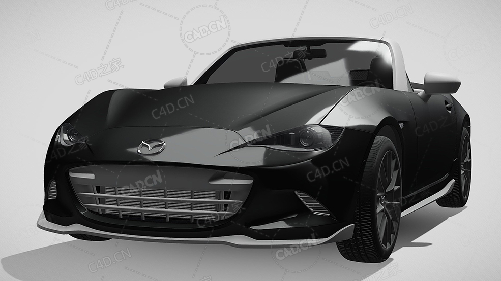 马自达跑车rs-2016款C4D汽车模型下载 - C4D之家 - 443.jpg