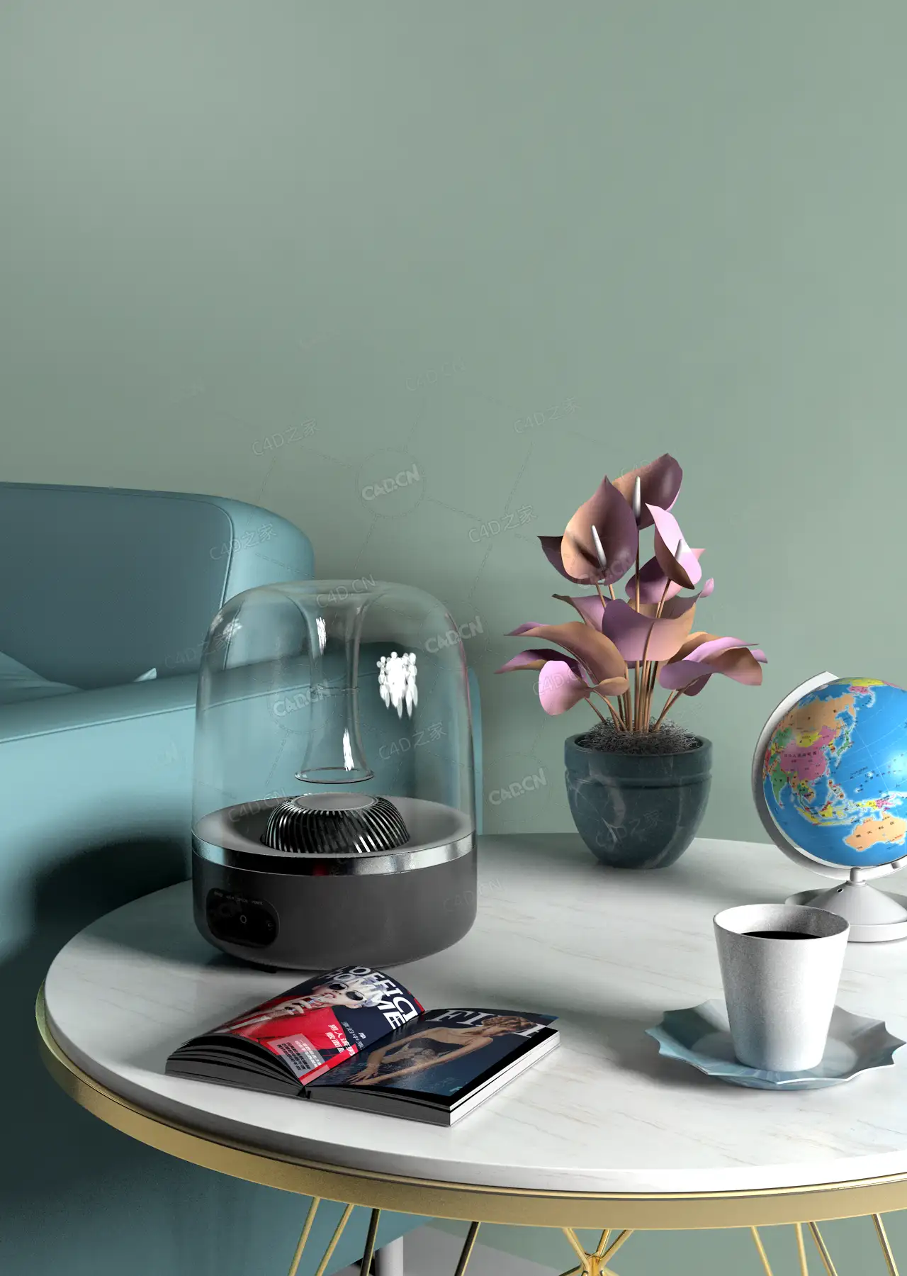 家具陈设 - C4D之家 - 茶几.png