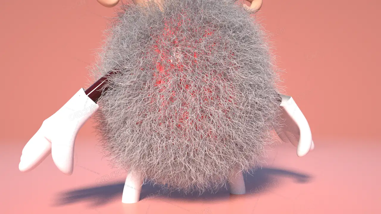 小毛球 毛发练习 - C4D之家 - 4DM_SeamlessFloor.png