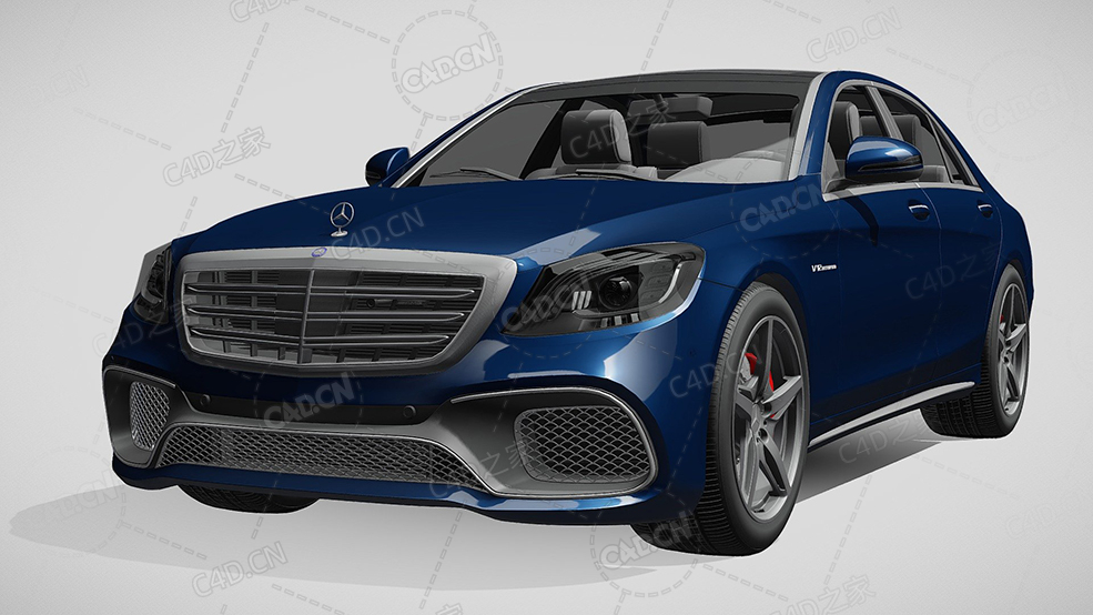 梅赛德斯amg-s65豪华汽车轿车2018款C4D汽车模型下载 - C4D之家 - 451.jpg