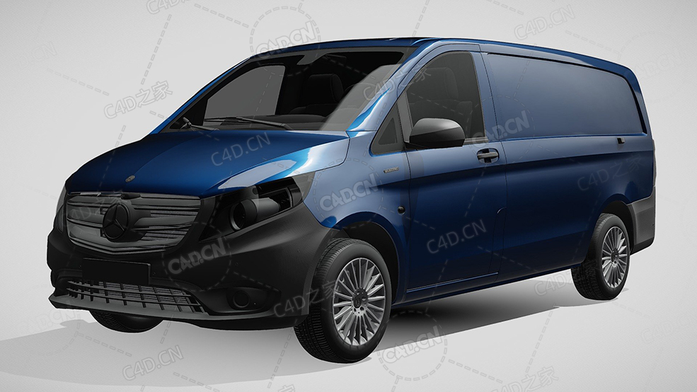梅赛德斯奔驰威霆MPV2021款C4D汽车模型下载 - C4D之家 - 458.jpg