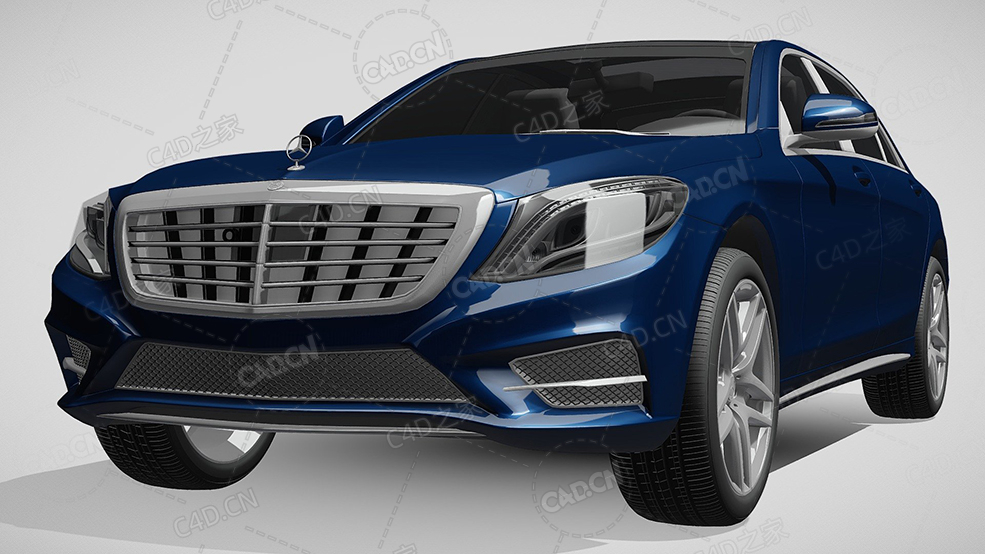 梅赛德斯奔驰s300-bluetec混合动力新能源汽车2013款C4D汽车模型下载 - C4D之家 - 474.jpg