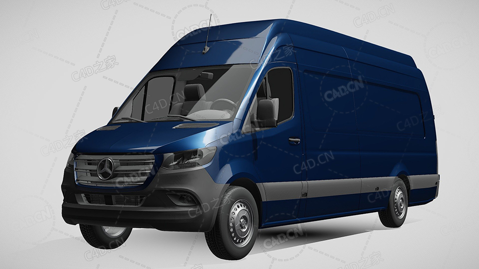 梅赛德斯奔驰大型MPV商务车2019款C4D汽车模型下载 - C4D之家 - 492.jpg