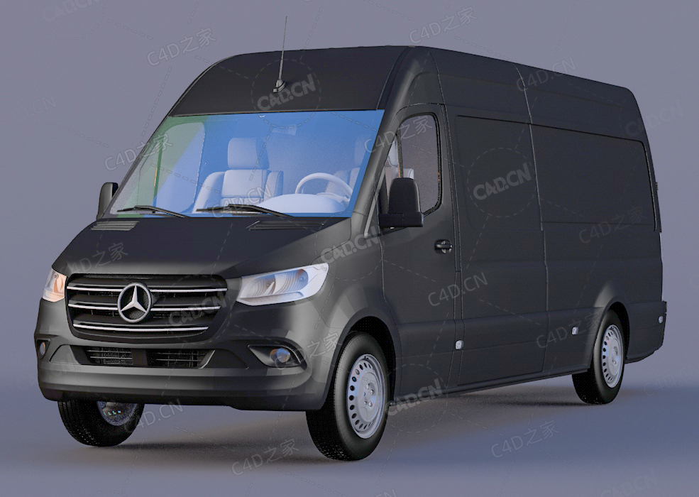 梅赛德斯奔驰大型MPV商务车2020款C4D汽车模型下载 - C4D之家 - 490.jpg