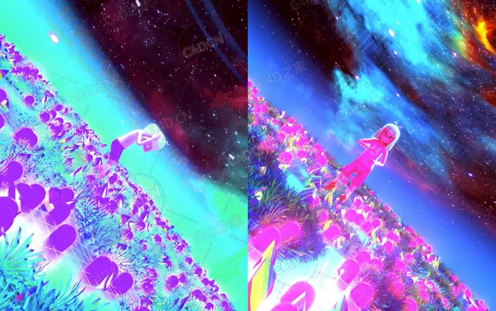 C4D OCTANE渲染幻觉动态三维动画场景视频教程Skillshare – Create a Detailed Trippy Dynamic 3D Animation using Cinema 4D Octane Render