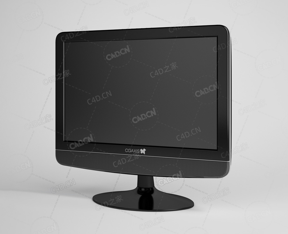老款显示器屏幕 TV monitor C4D模型下载 - C4D之家 - 05.jpg